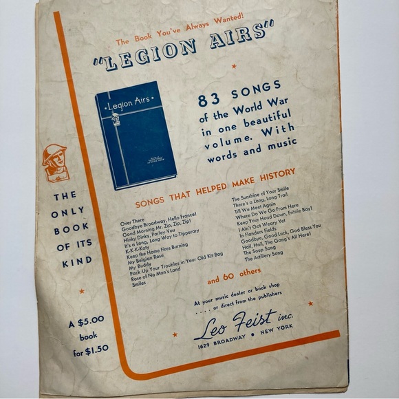 Vintage Sheet Music Dedicated to Jean Harlow - Picture 2 of 4